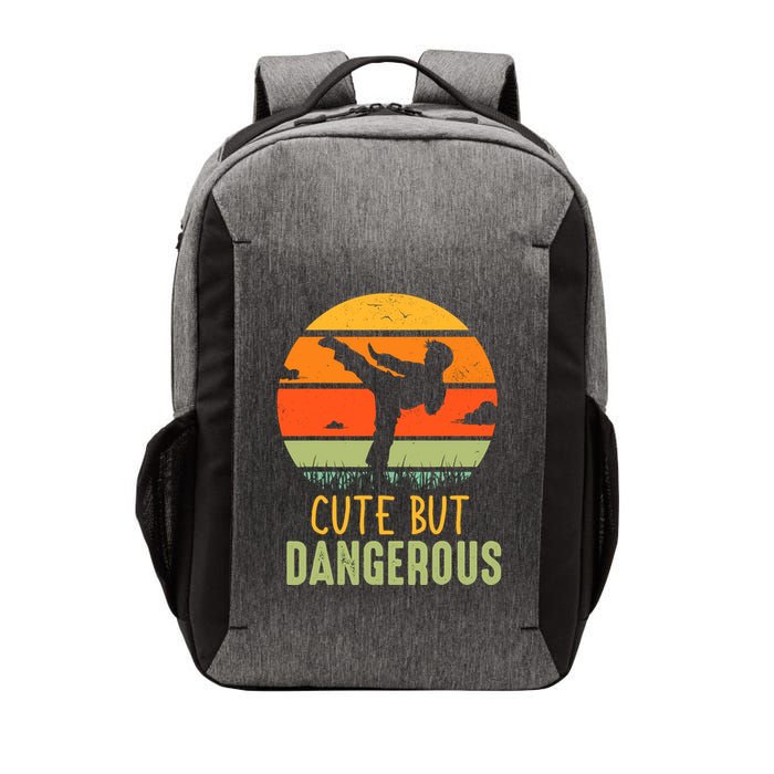 Cute But Dangerous Karate Student Trainee Karateka Master Vector Backpack
