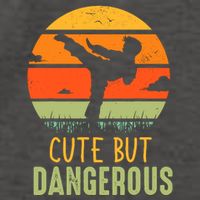 Cute But Dangerous Karate Student Trainee Karateka Master Vector Backpack