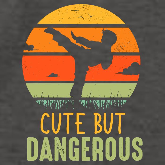 Cute But Dangerous Karate Student Trainee Karateka Master Vector Backpack