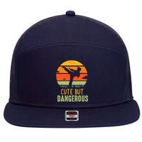 Cute But Dangerous Karate Student Trainee Karateka Master 7 Panel Mesh Trucker Snapback Hat
