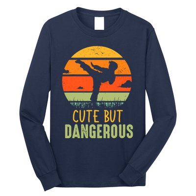 Cute But Dangerous Karate Student Trainee Karateka Master Long Sleeve Shirt