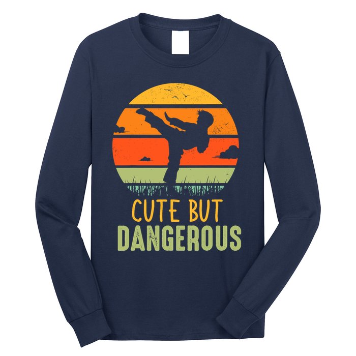 Cute But Dangerous Karate Student Trainee Karateka Master Long Sleeve Shirt