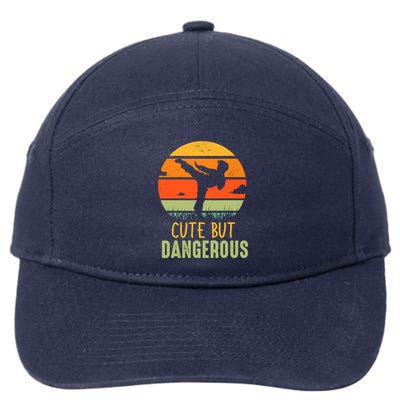 Cute But Dangerous Karate Student Trainee Karateka Master 7-Panel Snapback Hat