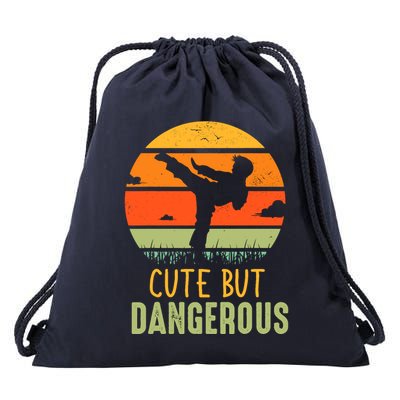 Cute But Dangerous Karate Student Trainee Karateka Master Drawstring Bag