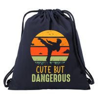 Cute But Dangerous Karate Student Trainee Karateka Master Drawstring Bag