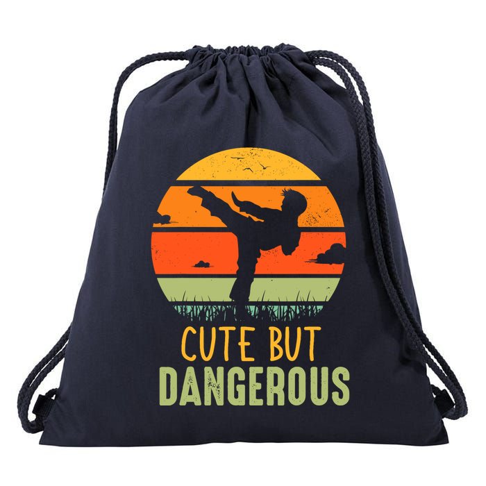 Cute But Dangerous Karate Student Trainee Karateka Master Drawstring Bag