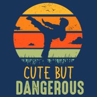Cute But Dangerous Karate Student Trainee Karateka Master Drawstring Bag