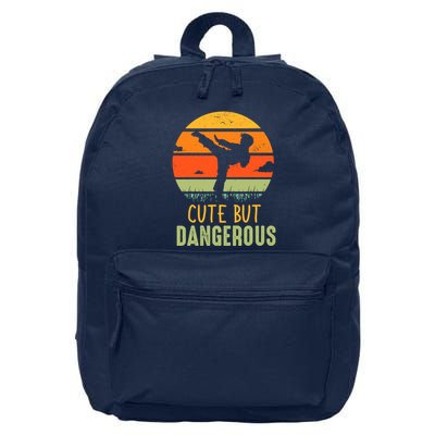 Cute But Dangerous Karate Student Trainee Karateka Master 16 in Basic Backpack