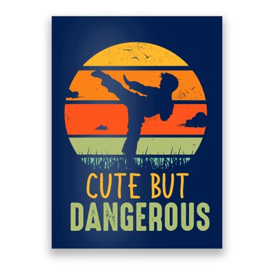 Cute But Dangerous Karate Student Trainee Karateka Master Poster