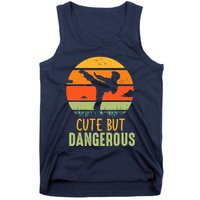 Cute But Dangerous Karate Student Trainee Karateka Master Tank Top