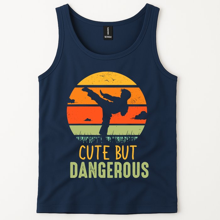 Cute But Dangerous Karate Student Trainee Karateka Master Tank Top