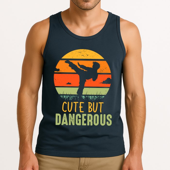 Cute But Dangerous Karate Student Trainee Karateka Master Tank Top