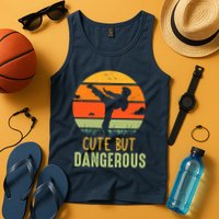 Cute But Dangerous Karate Student Trainee Karateka Master Tank Top