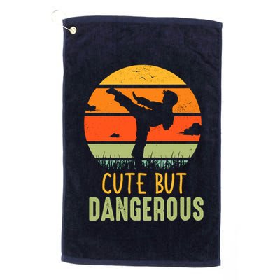Cute But Dangerous Karate Student Trainee Karateka Master Golf Towel