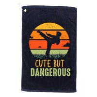 Cute But Dangerous Karate Student Trainee Karateka Master Golf Towel