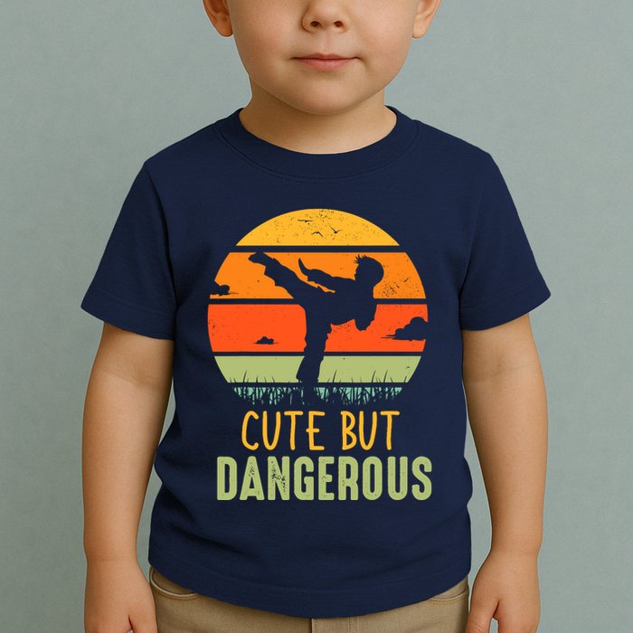 Cute But Dangerous Karate Student Trainee Karateka Master Toddler T-Shirt