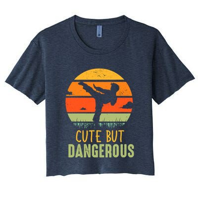 Cute But Dangerous Karate Student Trainee Karateka Master Crop Top