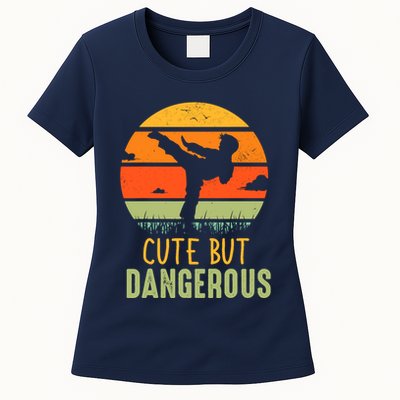 Cute But Dangerous Karate Student Trainee Karateka Master Womens T-Shirt