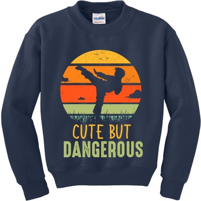 Cute But Dangerous Karate Student Trainee Karateka Master Kids Sweatshirt
