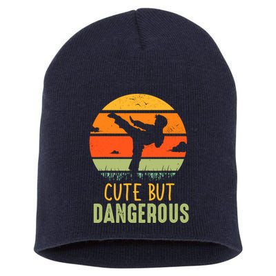 Cute But Dangerous Karate Student Trainee Karateka Master Short Acrylic Beanie