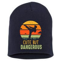 Cute But Dangerous Karate Student Trainee Karateka Master Short Acrylic Beanie