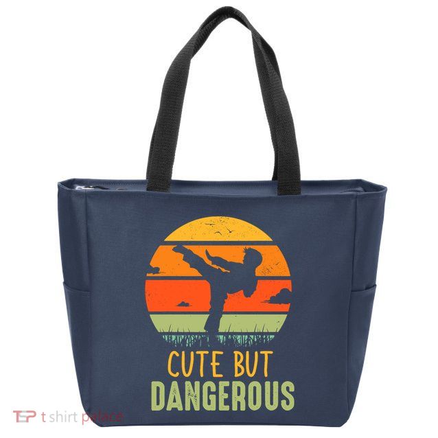 Cute But Dangerous Karate Student Trainee Karateka Master Zip Tote Bag