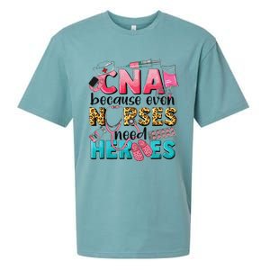 Cna Because Even Nurses Need Heroes Nursing Sueded Cloud Jersey T-Shirt