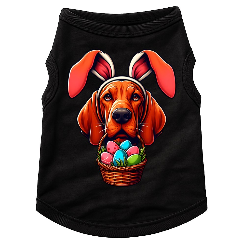 Cute Bunny Ears Redbone Coonhound Dog Easter Egg Hunt Mom Gift Doggie Tank