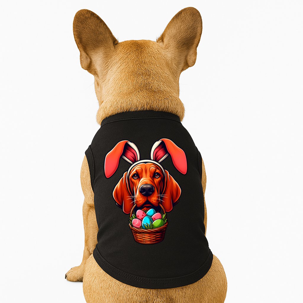 Cute Bunny Ears Redbone Coonhound Dog Easter Egg Hunt Mom Gift Doggie Tank