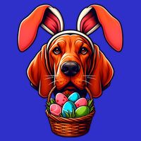 Cute Bunny Ears Redbone Coonhound Dog Easter Egg Hunt Mom Gift Toddler Sweatshirt