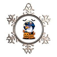 Cute Bald Eagle Witch Halloween Pumpkin Eagle Lover Metallic Star Ornament