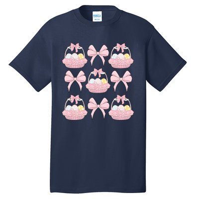 Coquette Bunny Easter Vibes Tall T-Shirt