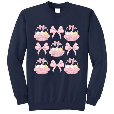 Coquette Bunny Easter Vibes Tall Sweatshirt