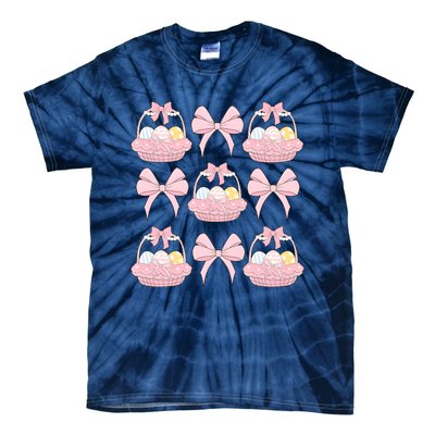 Coquette Bunny Easter Vibes Tie-Dye T-Shirt