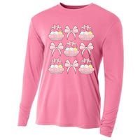 Coquette Bunny Easter Vibes Cooling Performance Long Sleeve Crew