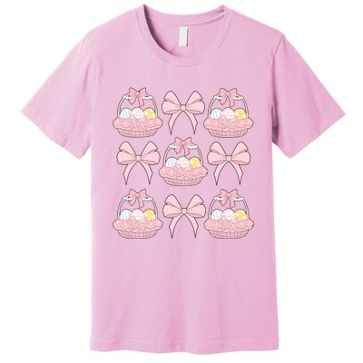 Coquette Bunny Easter Vibes Premium T-Shirt