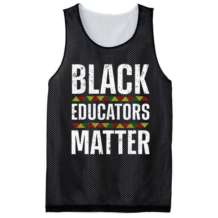 Cool Black Educators Matter Design For  Black Lover Mesh Reversible Basketball Jersey Tank