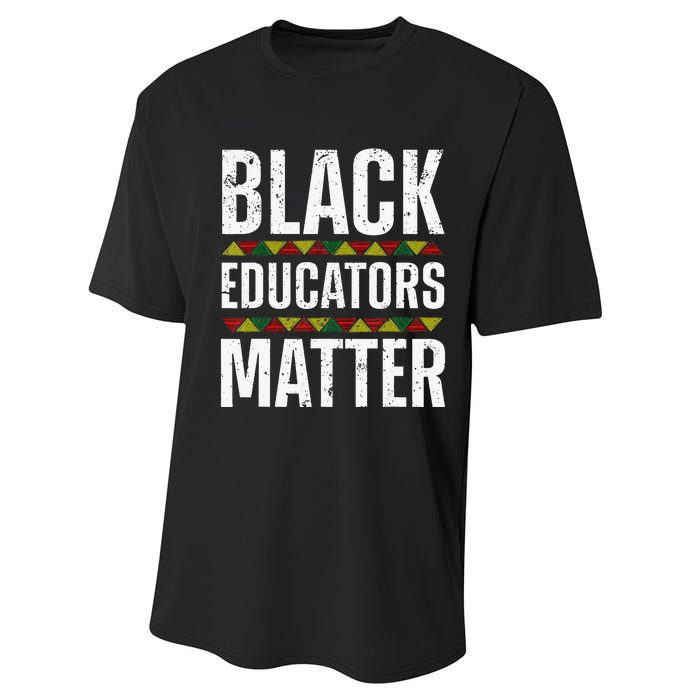 Cool Black Educators Matter Design For  Black Lover Performance Sprint T-Shirt