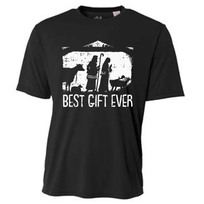 Christian Best Ever Christmas Cool Jesus Nativity Scene Cooling Performance Crew T-Shirt