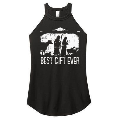 Christian Best Ever Christmas Cool Jesus Nativity Scene Women’s Perfect Tri Rocker Tank