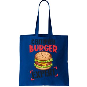 Certified Burger Expert Bbq Hamburger Backyard Grilling Gift Tote Bag