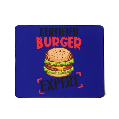 Certified Burger Expert Bbq Hamburger Backyard Grilling Gift Mousepad