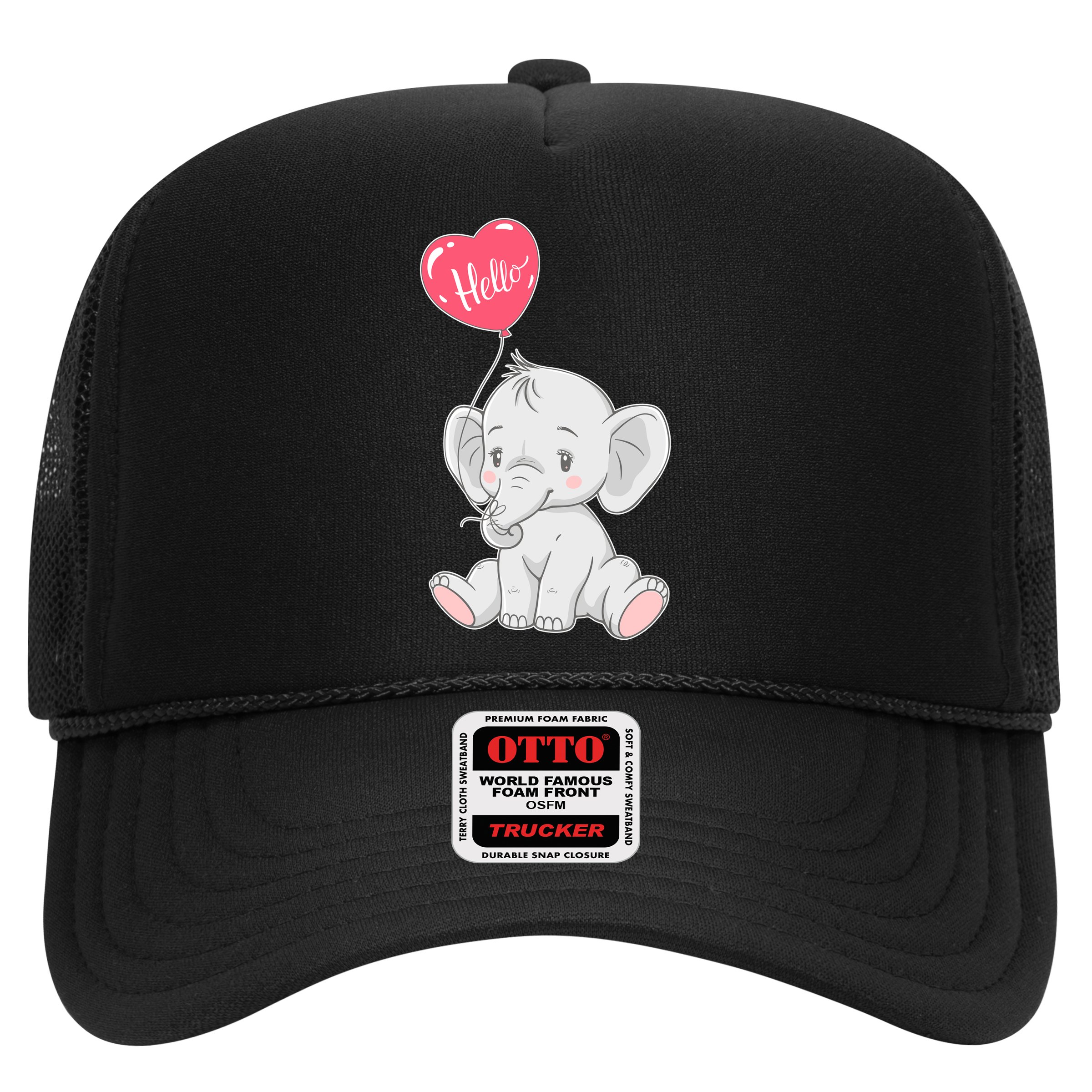 Cute Baby Elephant With Balloon Hat