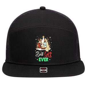 Christian Best Ever Christmas Cool Jesus Nativity Scene Xmas Gift 7 Panel Mesh Trucker Snapback Hat