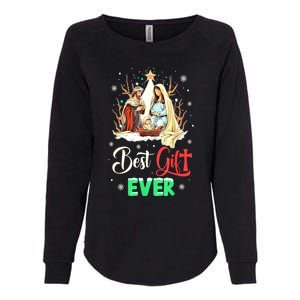 Christian Best Ever Christmas Cool Jesus Nativity Scene Xmas Gift Womens California Wash Sweatshirt