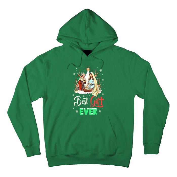 Christian Best Ever Christmas Cool Jesus Nativity Scene Xmas Gift Hoodie