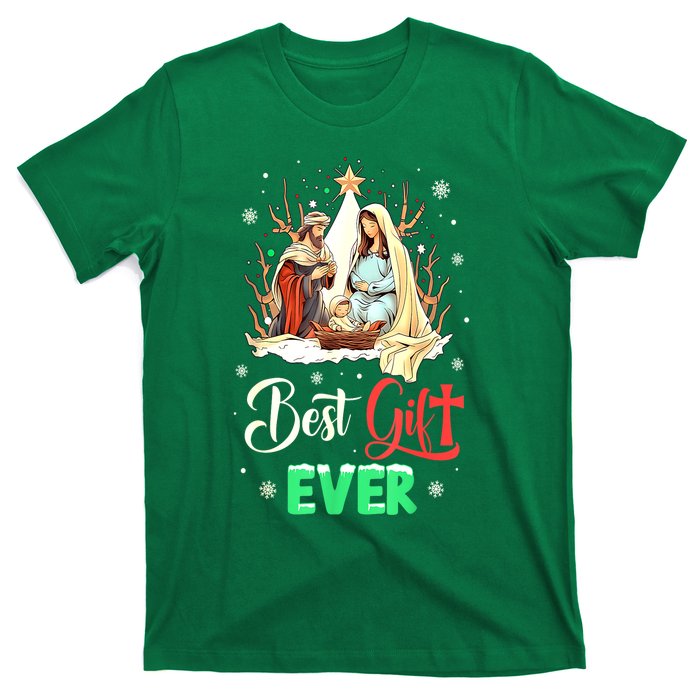 Christian Best Ever Christmas Cool Jesus Nativity Scene Xmas Gift T-Shirt