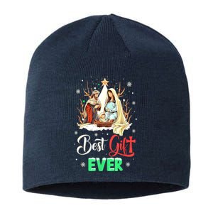 Christian Best Ever Christmas Cool Jesus Nativity Scene Xmas Gift Sustainable Beanie