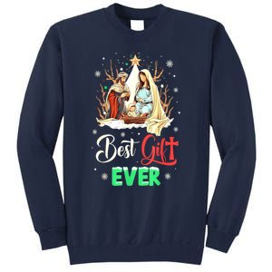 Christian Best Ever Christmas Cool Jesus Nativity Scene Xmas Gift Tall Sweatshirt