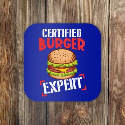 Certified Burger Expert Bbq Meat Eater Grilling Gift Coaster